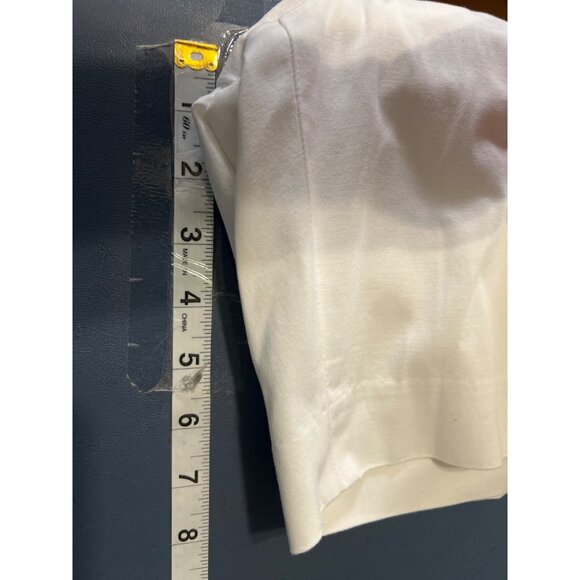 Talbots Womens White Cotton Spandex Blend Shorts 14P Stretch Vacation - Picture 5 of 11